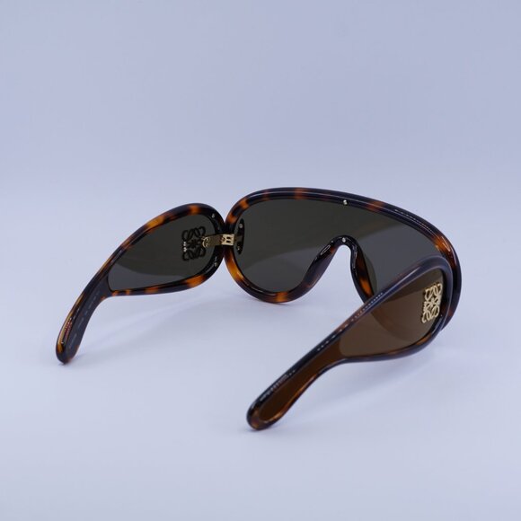 Loewe LW40108I 52G Sunglasses Dark Havana Shield Frame, Brown Lenses - Picture 9 of 10